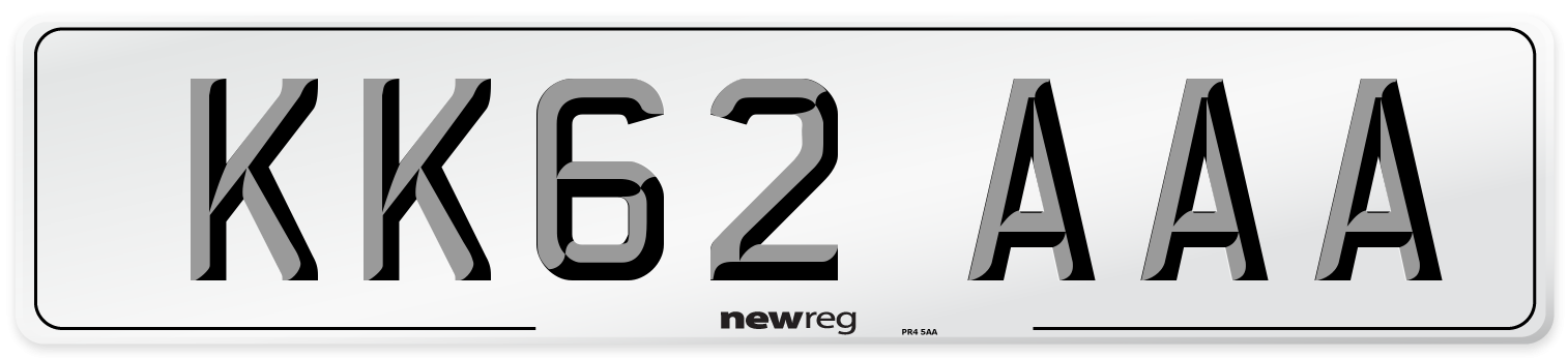 KK62 AAA Number Plate from New Reg